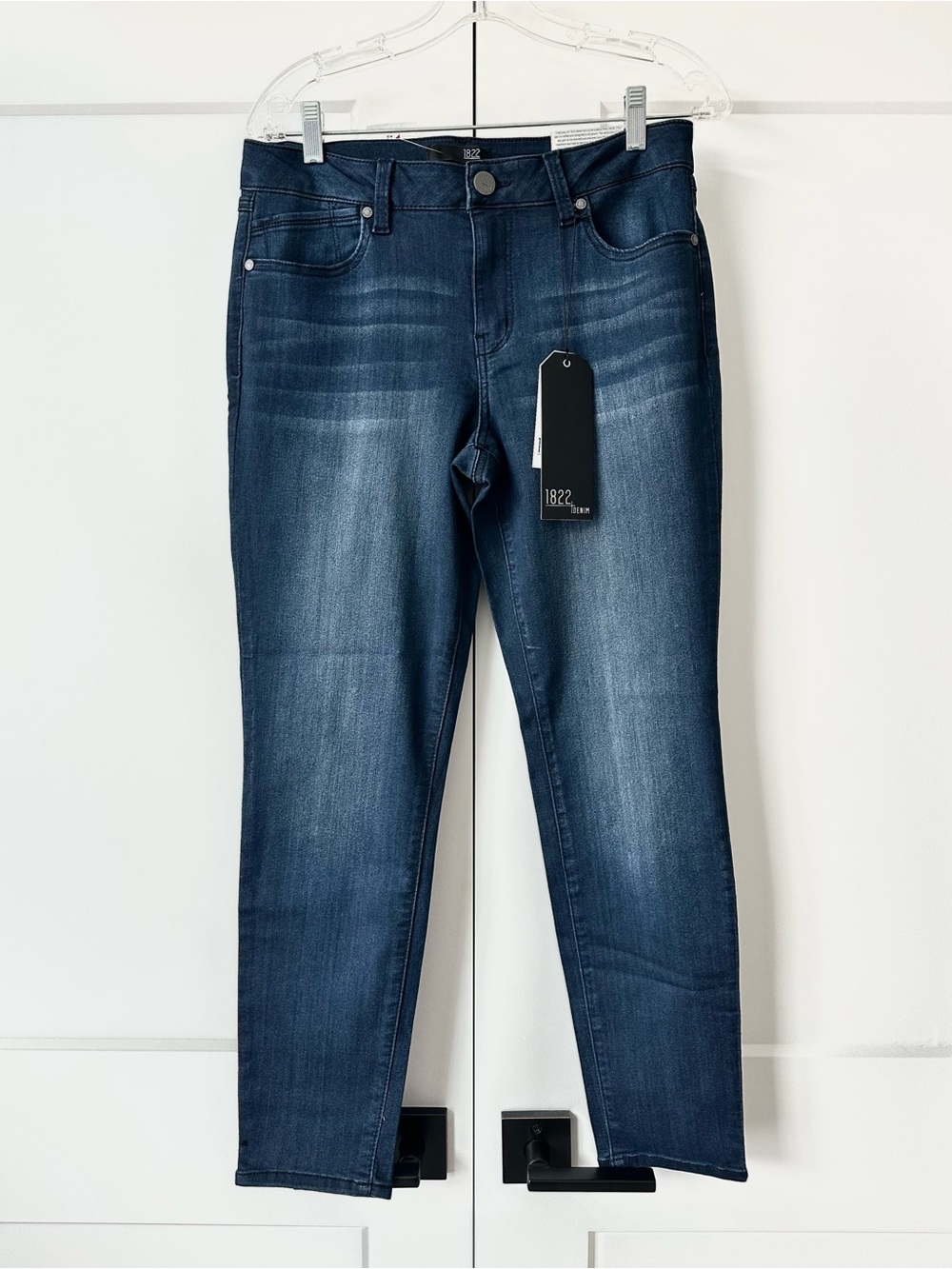 1822 ankle skinny jeans dark wash size 12